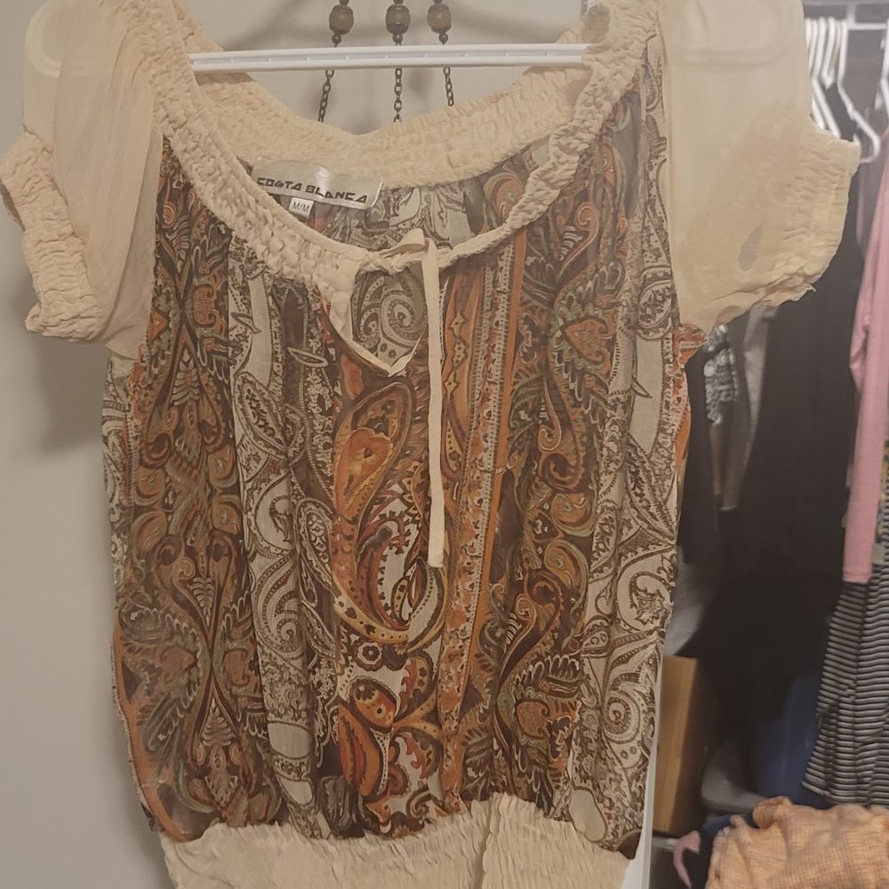 Boho blouse size Med